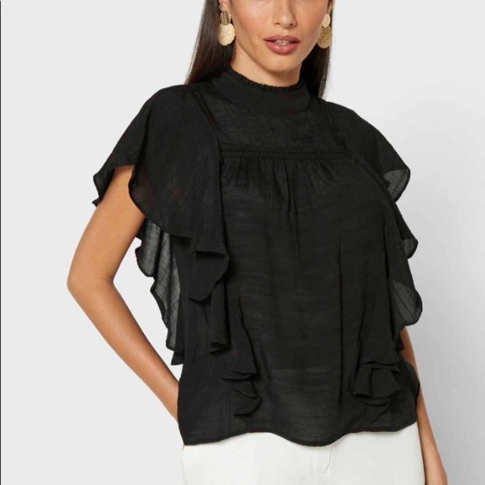 Vero Moda Ruffle Sleeve Top